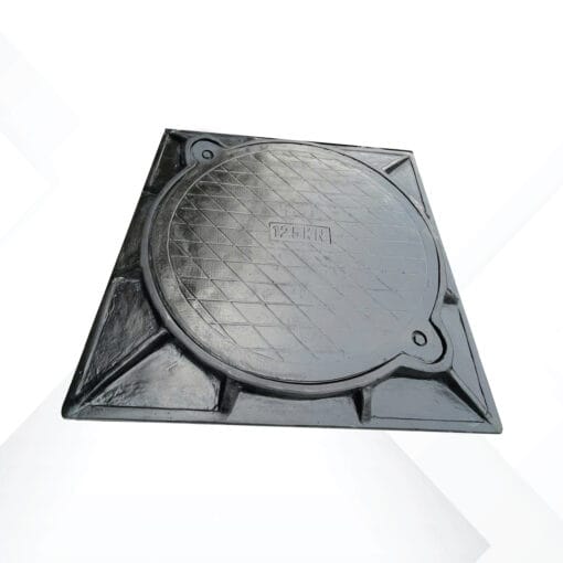 Nắp Hố Ga Composite 900x900 mm - Khung Âm [Loại 2 Vít Chống Trộm]